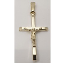 Goldenes Kreuz mit Korpus - Anhänger 585/- Gold  Best. 129-739168-51